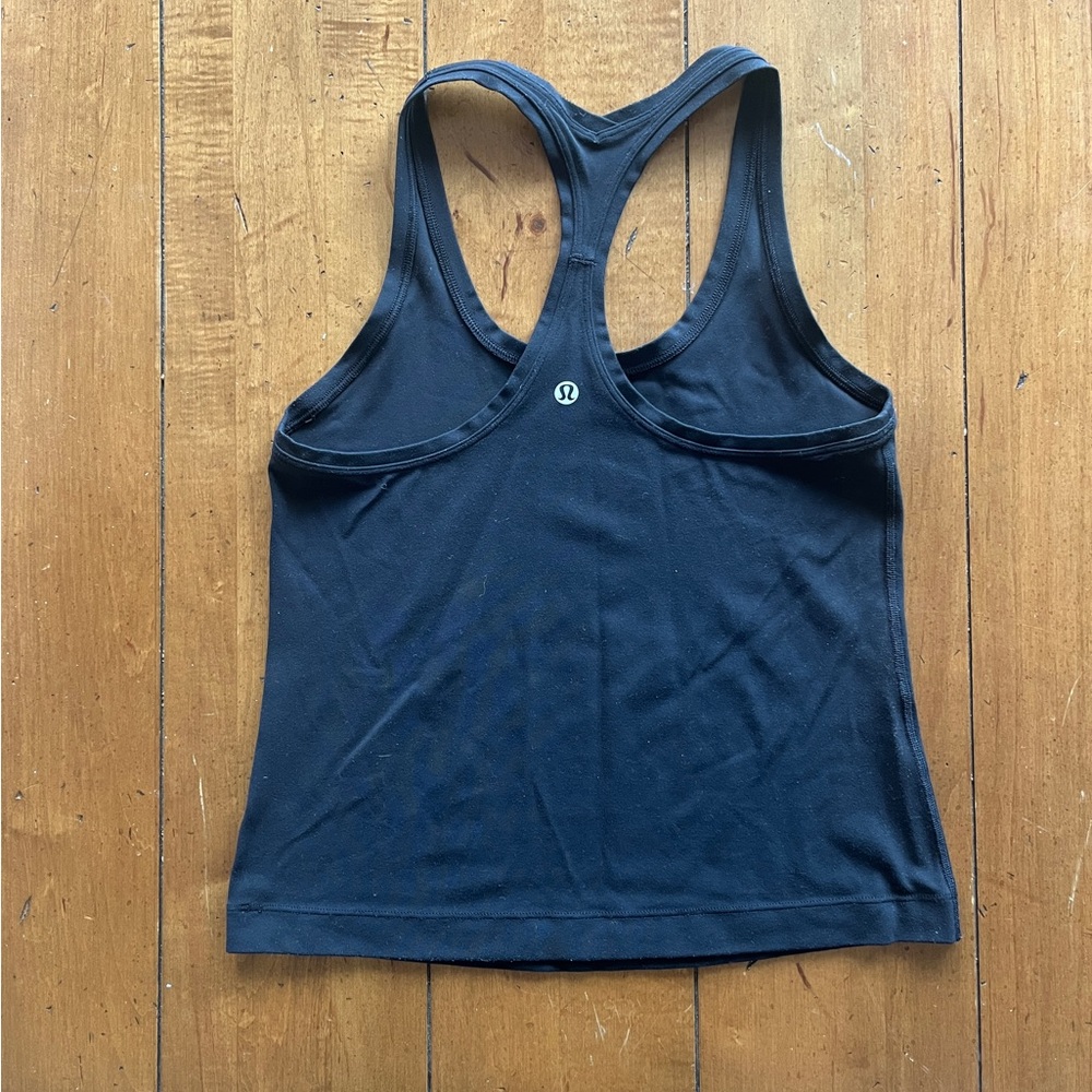 Lululemon Black Racerback Tank Top - Picture 2 of 2
